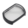 Close-up view of DJI FPV prescription lens insert showing lens curvature