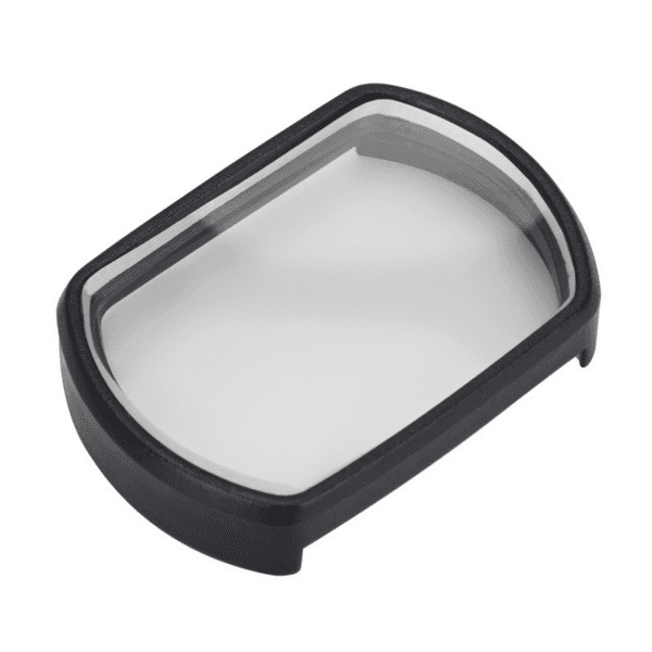 Close-up view of DJI FPV prescription lens insert showing lens curvature