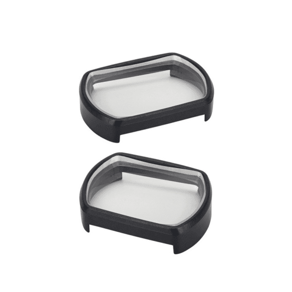 Top-down view of symmetrical prescription lenses for DJI FPV headset