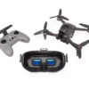 DJI FPV drone and controller with headset equipped with prescription lenses
