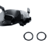 DJI Goggles 2 with detachable prescription lens inserts shown separately