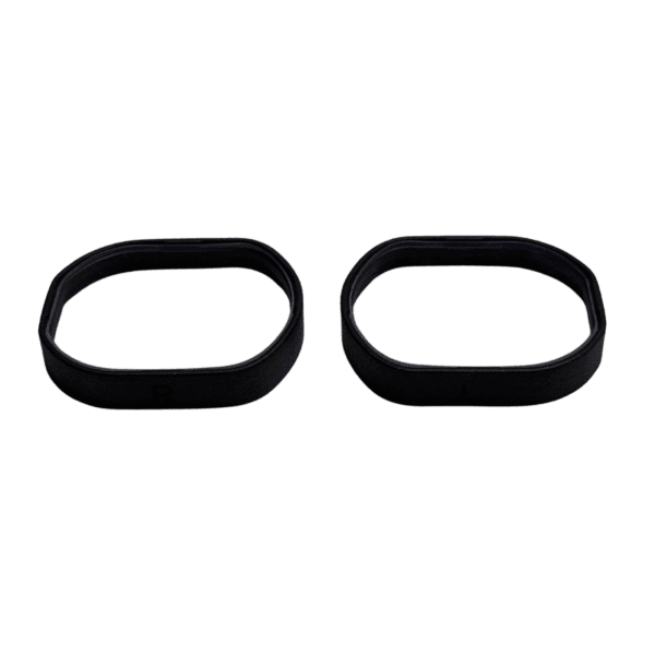 Pair of oval-shaped magnetic prescription lens adapters compatible with HTC Vive Pro 2 and Focus 3