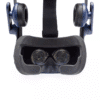 Top-down interior view of HTC Vive Pro headset with prescription lenses installed