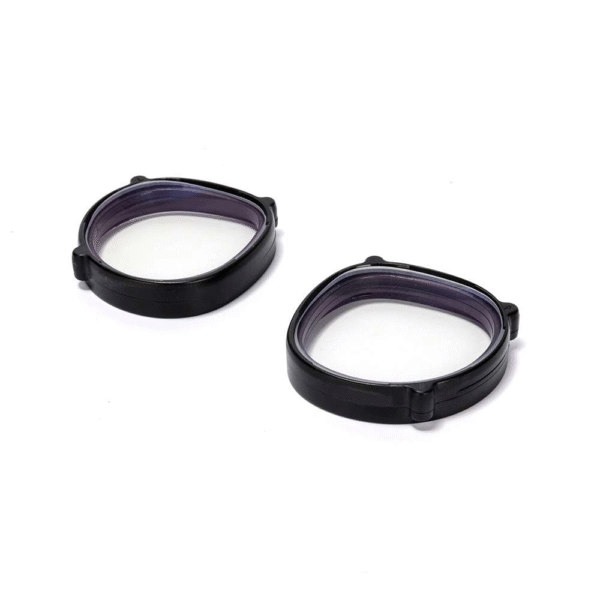 Meta Quest 2 / 3S lens insert kit components laid flat for detailed view