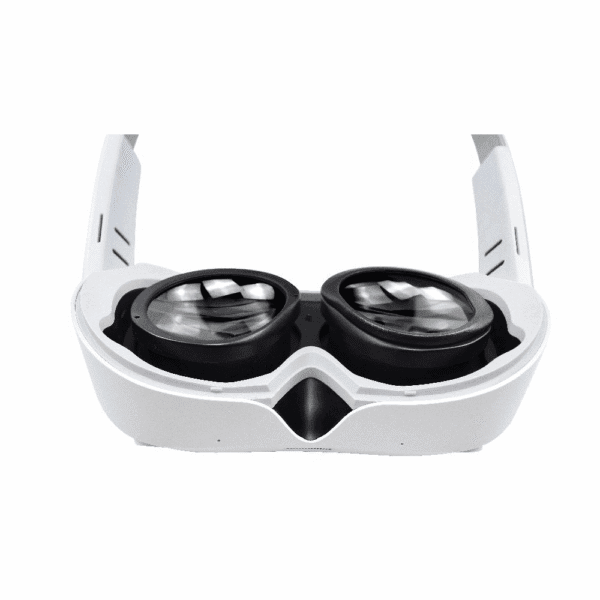 Pico 4 VR headset with prescription lenses securely attached inside