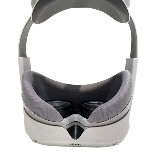 Magnetic lens frame pair next to Pico 4 headset interior