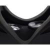 Interior view of Pimax headset showing installed prescription lenses over original optics