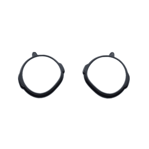Magnetic adapter rings for Pimax Crystal prescription lenses shown separately