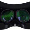 Pimax Crystal interior view showing prescription lenses installed over optics