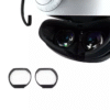 Prescription lenses and adapters for PSVR 2 headset placed beneath visor