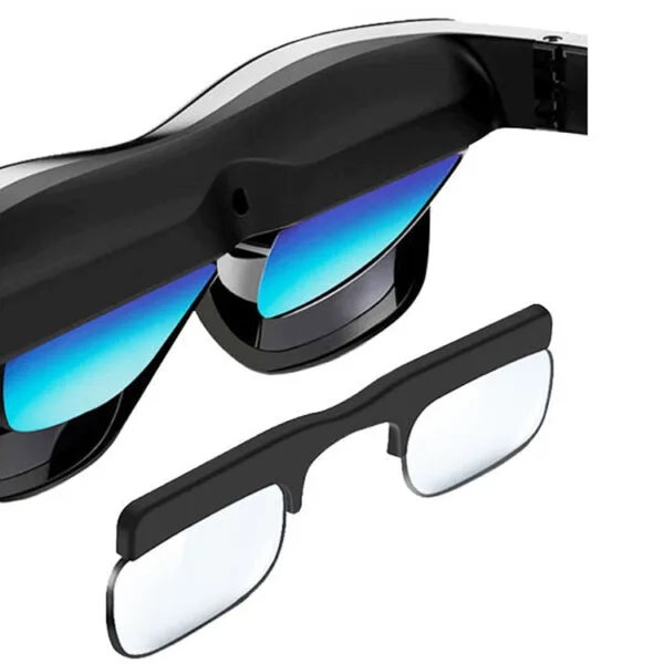 rayneo+air+2s+3s+prescription+lenses-3 Clip-on prescription lenses next to RayNeo Air 2s headset