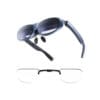 Rokid Max smart glasses and compatible lens attachments
