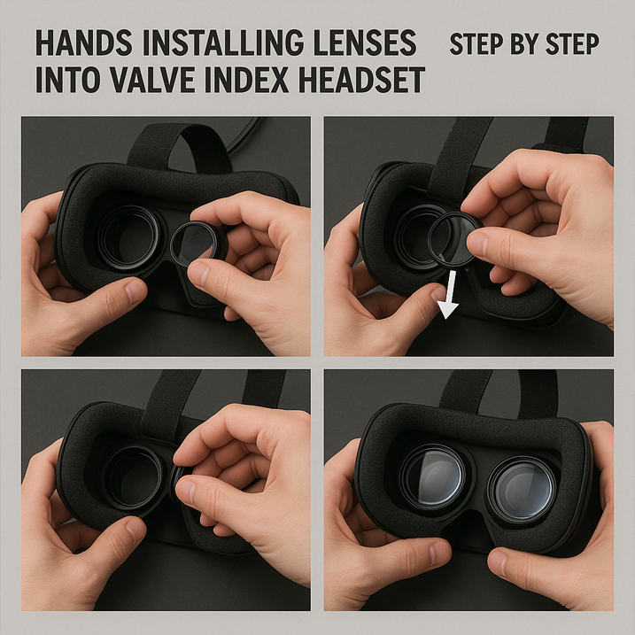 Enhancing Your VR Experience with Valve Index Lenses: A Deep Dive in 2025 2 Diagram of Valve Index headset with upgraded lenses highlighting enhanced clarity and wider immersive view