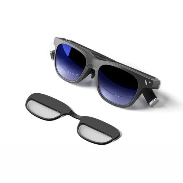 viture+one+pro+prescription+lenses-6 Viture Pro glasses with prescription lens frame displayed on tabletop