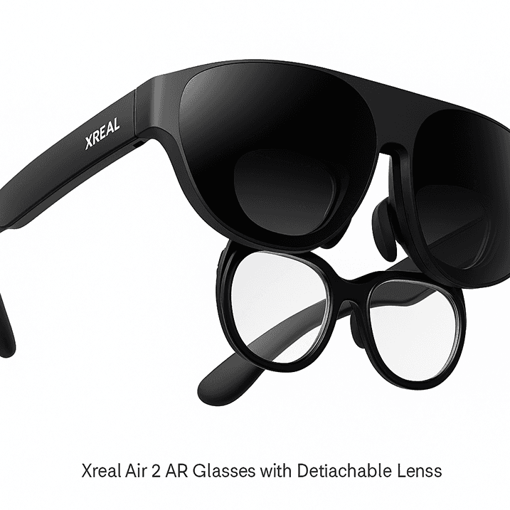 Xreal Air 2 Prescription Lenses in 2025: Bridging Vision & AR 1 Xreal Air 2 Prescription Lenses installed on AR Glasses
