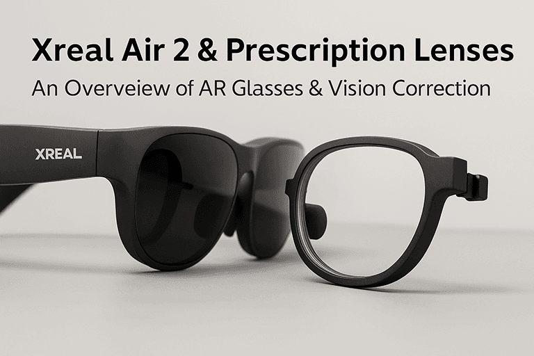 Xreal Air 2 Prescription Lenses and AR Glasses blog cover image
