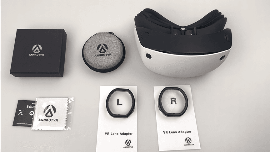 Unboxing of ANNKUTVR PSVR2 lens kit including packaging and magnetic inserts