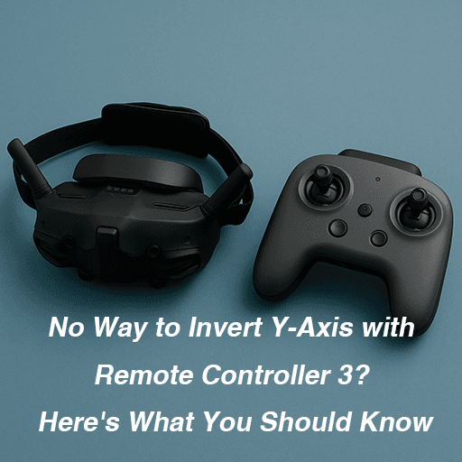 No Way to Invert Y‑Axis with Remote Controller 3? Here's What You Should Know 7 DJI Goggles 3 and Remote Controller showcased side by side, highlighting the unique lens mount compatible with prescription lenses