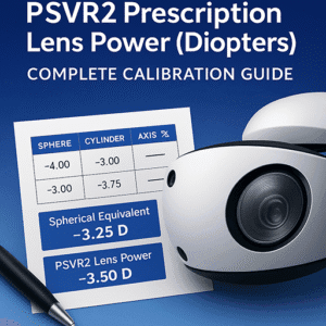 PSVR2 Prescription Lens Diopter Calibration Guide – How to Choose the Right Lens Power for VR Clarity