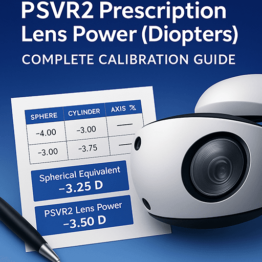 How to Choose the Right PSVR2 Prescription Lens Power (Diopters) - A Complete Calibration Guide 32 PSVR2 Prescription Lens Diopter Calibration Guide – How to Choose the Right Lens Power for VR Clarity