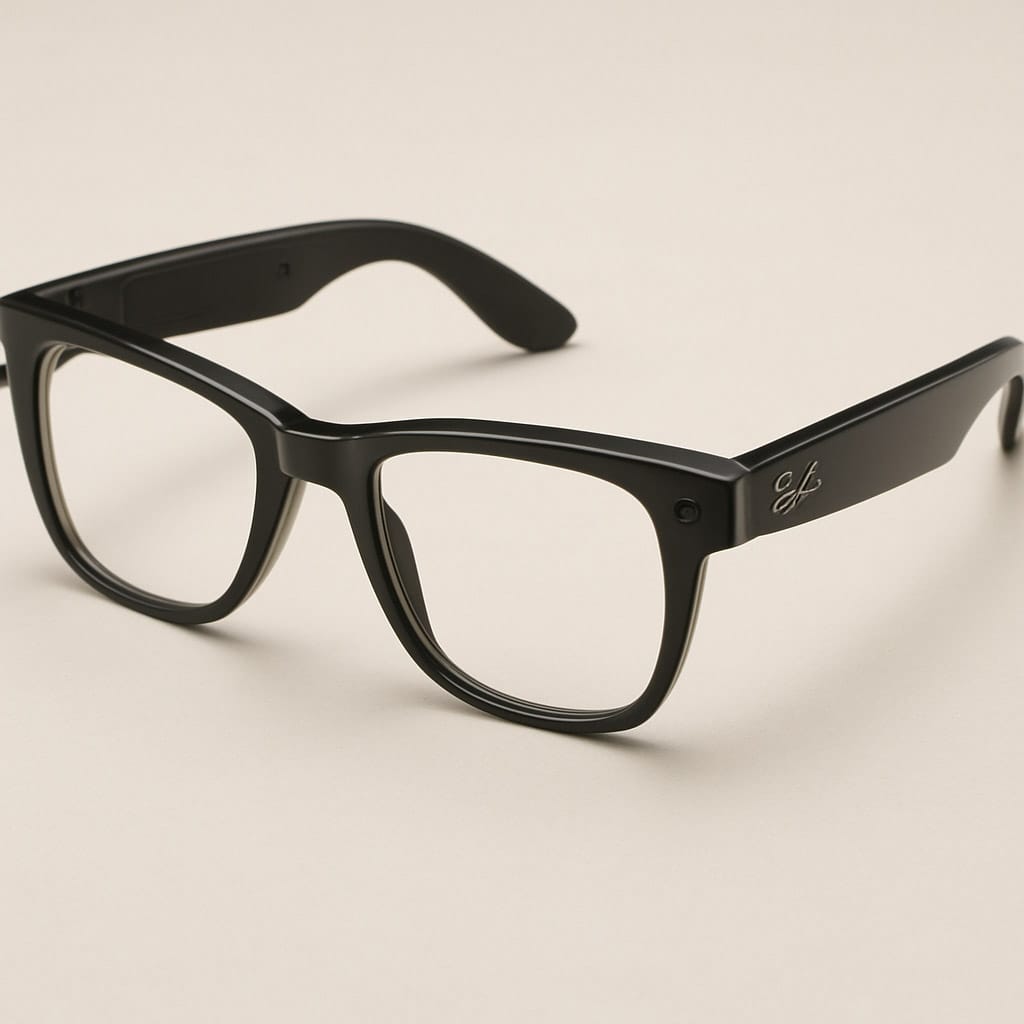 can you put prescription lenses in meta glasses 1 A pair of Ray-Ban smart glasses with prescription lenses