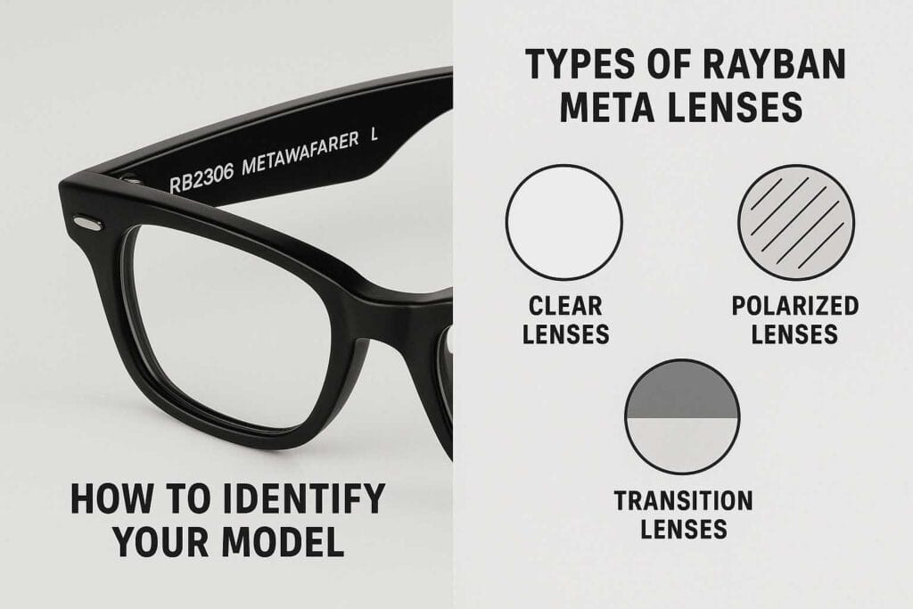 Inserting new lenses into Ray-Ban Meta frames with a microfiber cloth