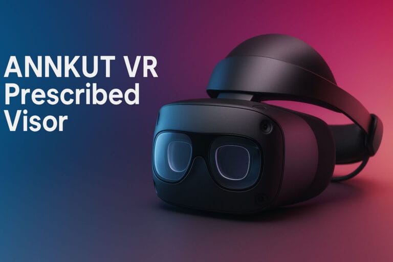 ANNKUT VR prescribed visor 5 Cover image featuring the ANNKUT VR prescribed visor headset with integrated prescription lenses, symbolizing comfort, clarity, and accessibility for VR users in 2025.