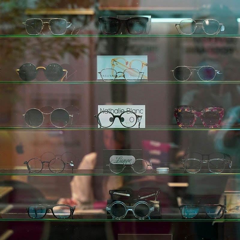 Different types of lenses for Meta glasses on display