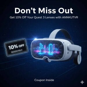 ANNKUTVR is suitable for Mata Quest 3 prescription lenses with a 10% discount on Black Friday