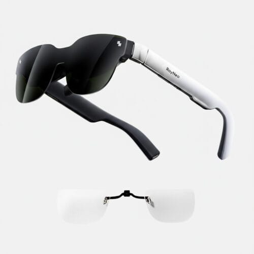 ANNKUTVR RayNeo Air 4 Pro smart glasses with custom prescription lenses, highlighting clear vision for myopic users.