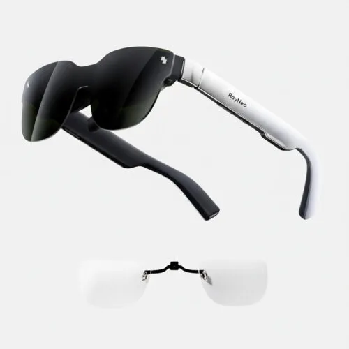 ANNKUTVR RayNeo Air 4 Pro smart glasses with custom prescription lenses, highlighting clear vision for myopic users.