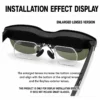 RayNeo Air 4 Pro enlarged prescription lenses installation effect display