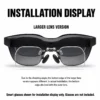 RayNeo Air 4 Pro prescription lenses larger lens version installation display