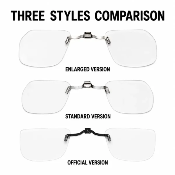 RayNeo Air 4 Pro prescription lenses enlarged standard and official version comparison
