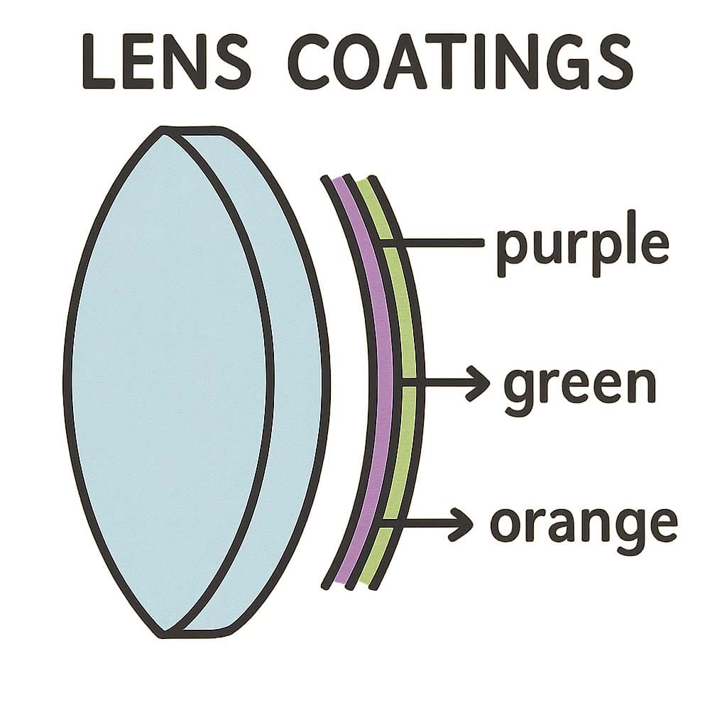 Lens coatings illustration
