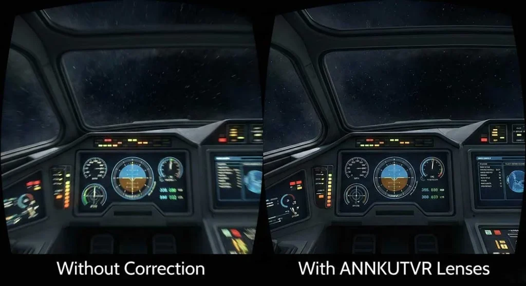 Can You Use Meta Quest 3 with Astigmatism? The Definitive Guide 1 Quest 3 astigmatism visual comparison blur vs clear