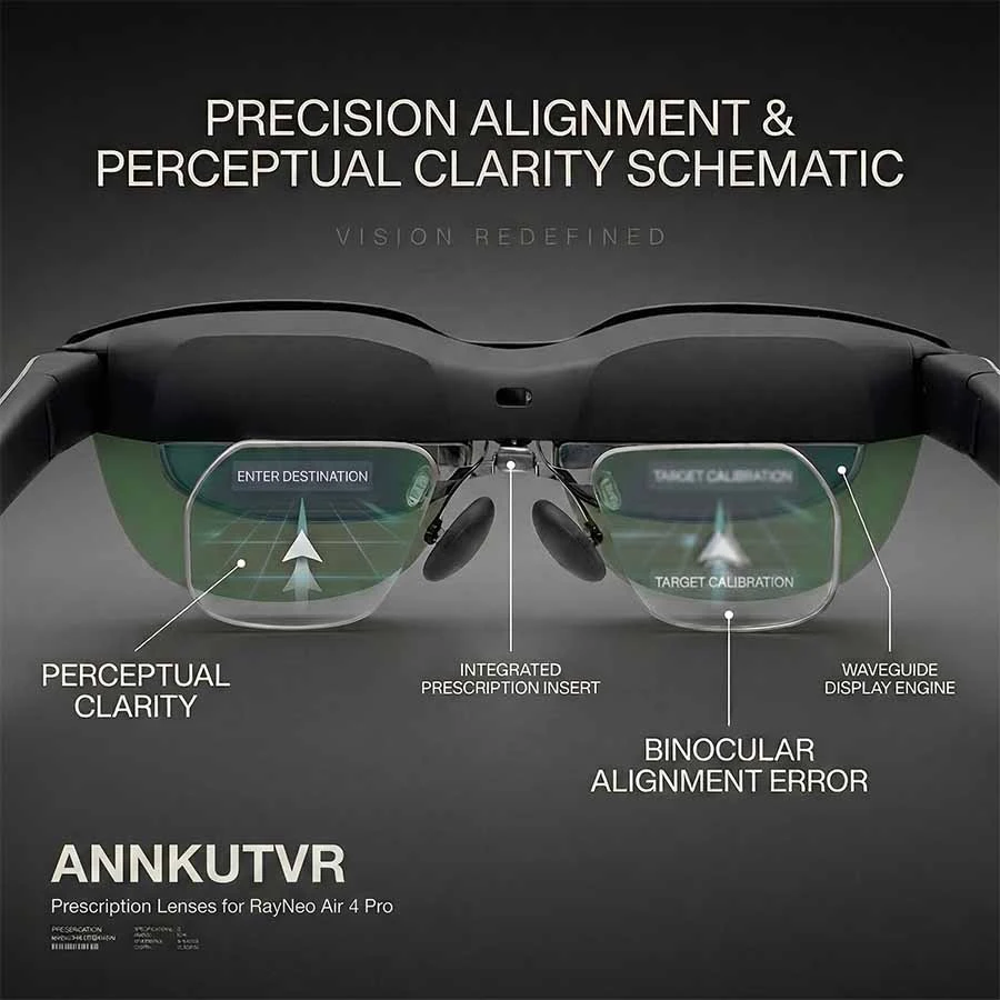 RayNeo Air 4 Pro Prescription Lenses: Compatibility Guide and Buying Checklist 3 RayNeo Air 4 Pro blurry edges and lens alignment explanation