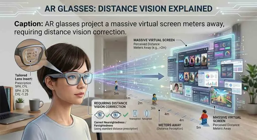 Virtual screen focal distance of RayNeo Air 4 Pro explained