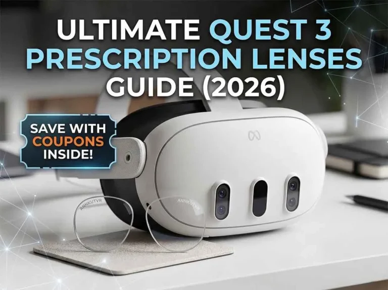 Looking for VR Lens Coupons? The Ultimate Buyer's Guide to Quest 3 Prescription Lenses (2026) 4 Ultimate buyer's guide for the best Meta Quest 3 prescription lenses and coupons in 2026.