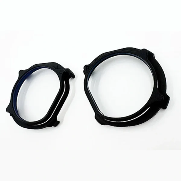 Angled view of Pimax Crystal Super 50 PPD prescription lens inserts
