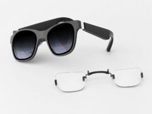 XREAL Air 2 glasses with matching prescription lens insert for model selection
