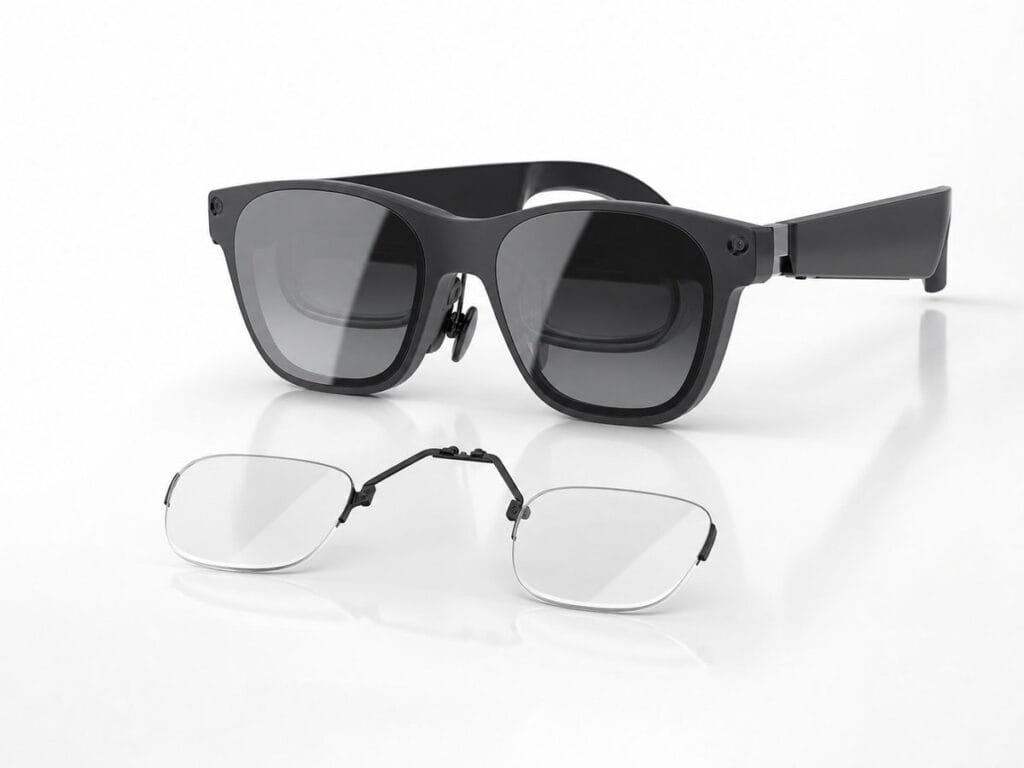 XREAL Air 2 Ultra glasses with one matching prescription lens insert before ordering