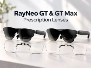 RayNeo GT and GT Max prescription lenses guide for glasses wearers.
