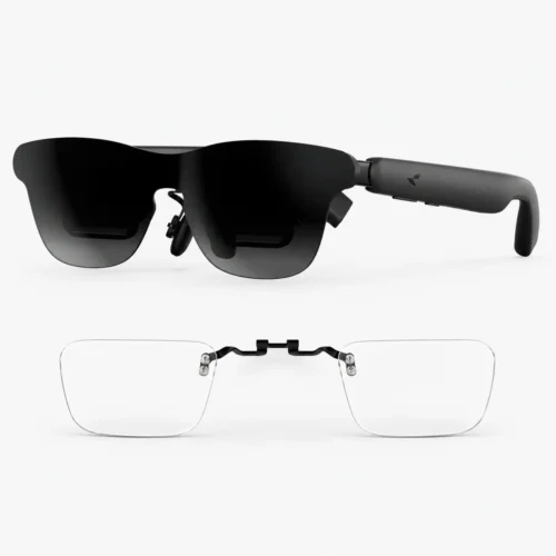 RayNeo GT Max glasses shown with the matching prescription lens insert