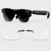 RayNeo GT glasses shown with the matching prescription lens insert