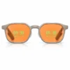 RayNeo iO AI Glasses with orange tinted lenses