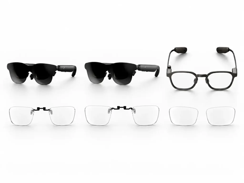 Prescription lens solutions for RayNeo GT, GT Max and RayNeo iO smart glasses.